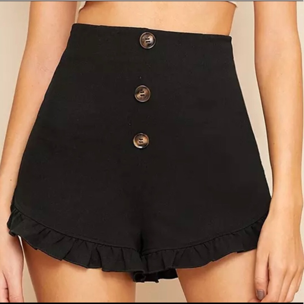 ✖️NWOT High Waisted Black Shorts